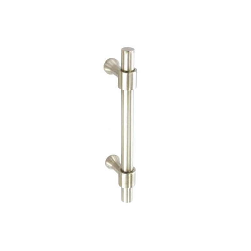 Smiths Architectural Brass Shouldered Handle 96mm – Satin Nickel