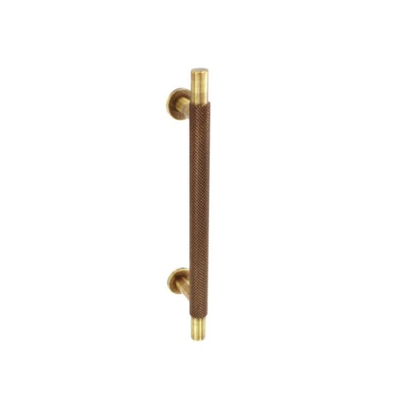Smiths Architectural Cross Knurled Handle 128mm – Antique Brass