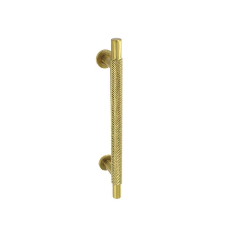 Smiths Architectural Cross Knurled Handle 128mm – Satin Brass
