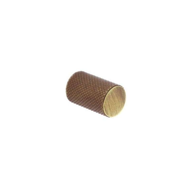 Smiths Architectural Knurled Cylinder Knob 18mm – Antique Brass