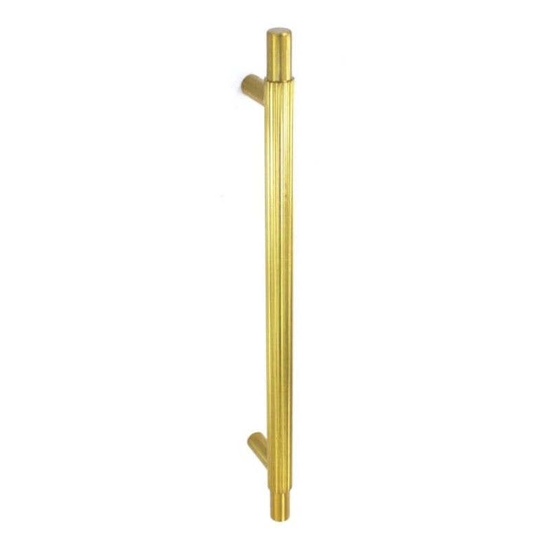 Smiths Architectural Linear Knurled Handle 192mm – Satin Brass