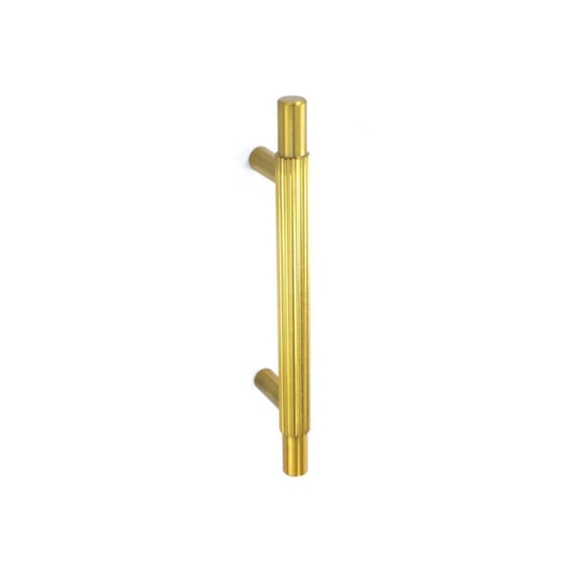 Smiths Architectural Linear Knurled Handle 96mm – Satin Brass