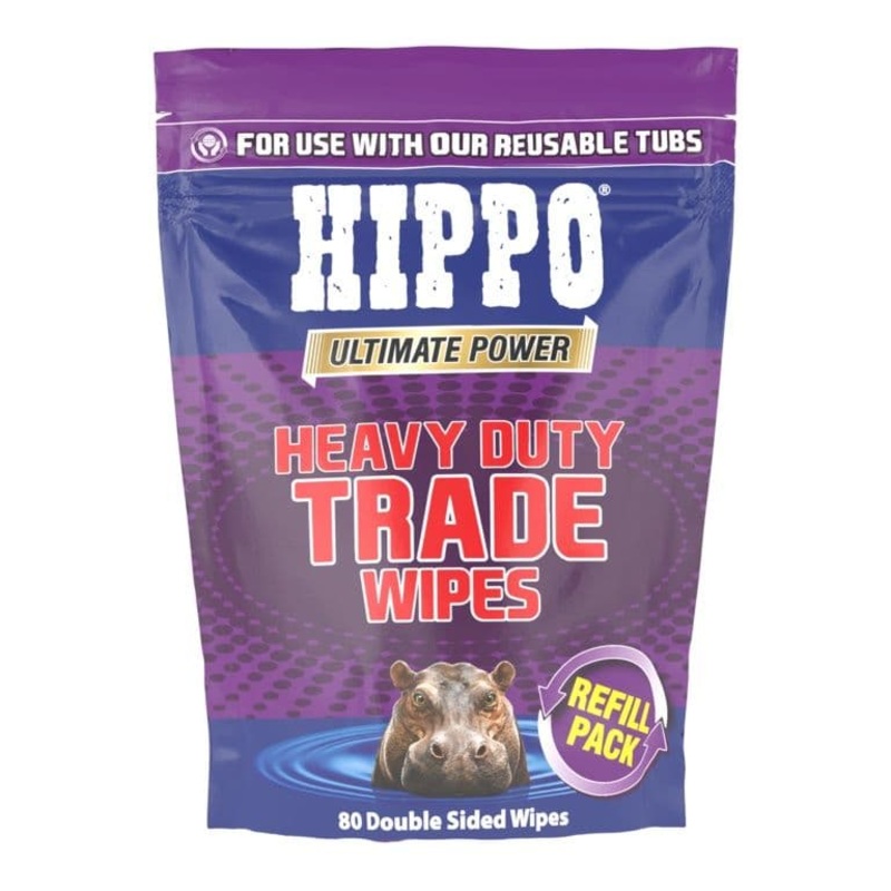 Hippo Heavy Duty Trade Wipes Refill – Pack of 80