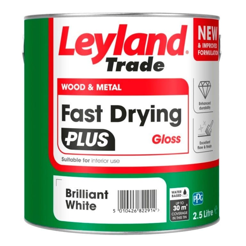 Leyland Trade Fast Drying Plus Gloss – 2.5L BW