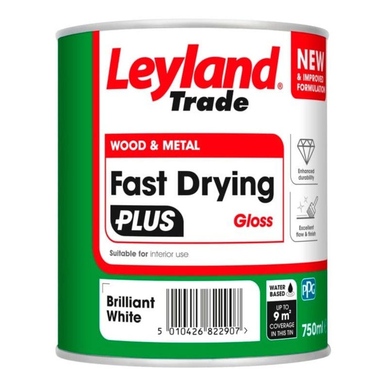 Leyland Trade Fast Drying Plus Gloss – 750ml BW