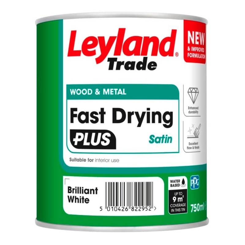 Leyland Trade Fast Drying Plus Satin – 750ml BW