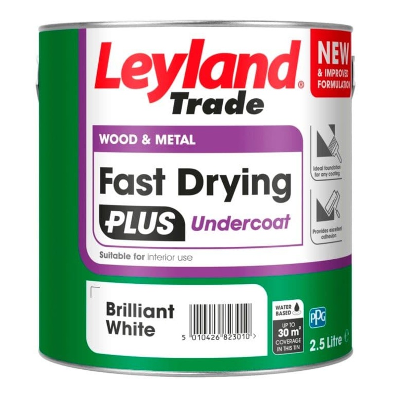 Leyland Trade Fast Drying Plus Undercoat – 2.5L BW