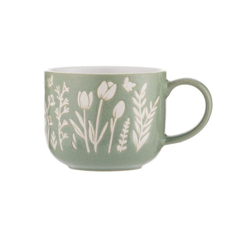 Mason Cash In The Meadow Green Tulip Mug – 400ml
