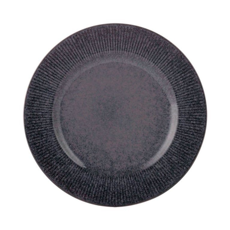 Mason Cash Reactive Linear Black Dinner Plate – 27cm
