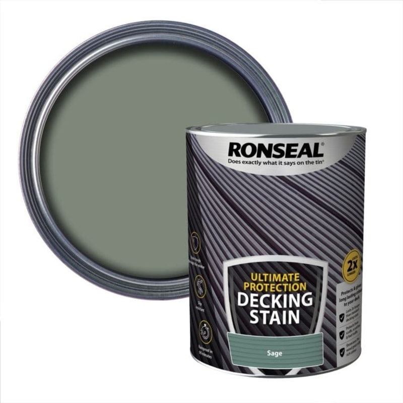 Ronseal Ultimate Protection Decking Stain 5L – Sage