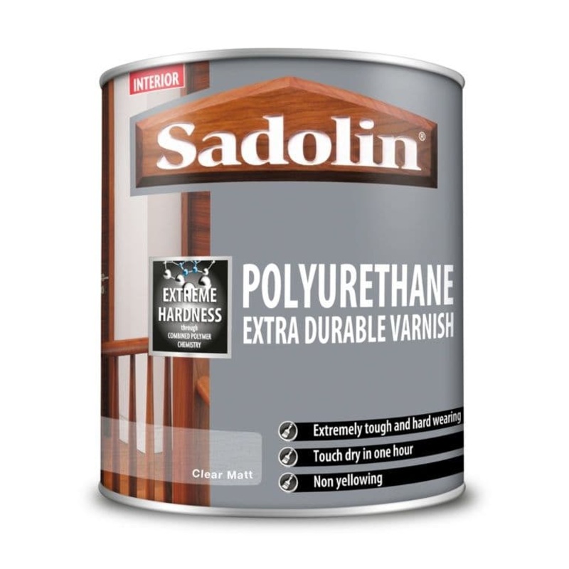 Sadolin Polyurethane Extra Durable Varnish Clear Matt – 1L