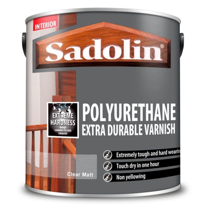 Sadolin Polyurethane Extra Durable Varnish Clear Matt – 2.5L