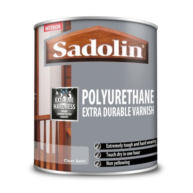 Sadolin Polyurethane Extra Durable Varnish Clear Satin – 1L