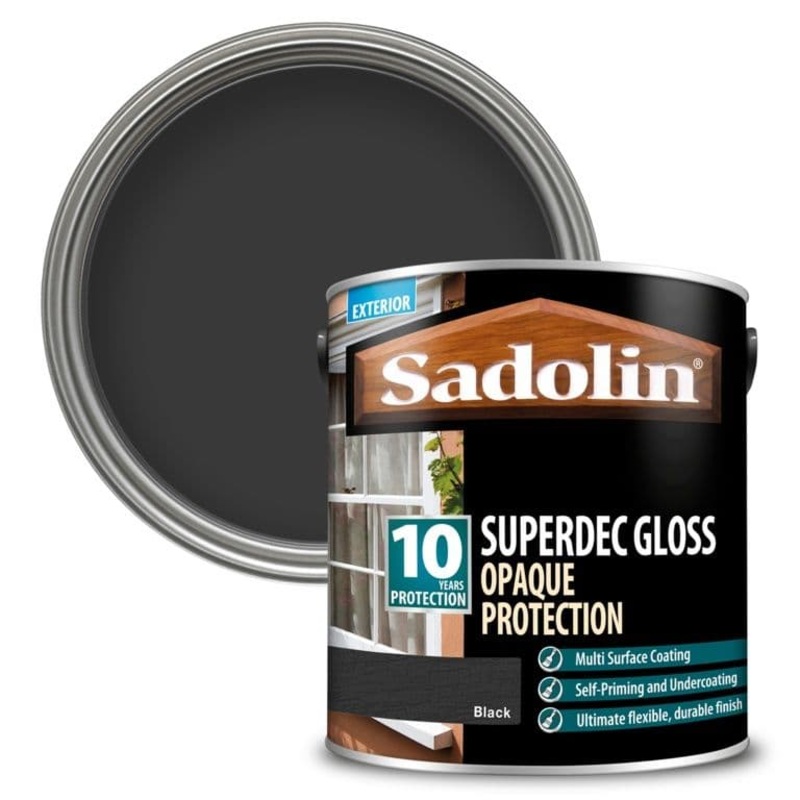 Sadolin Superdec Gloss 2.5L – Black
