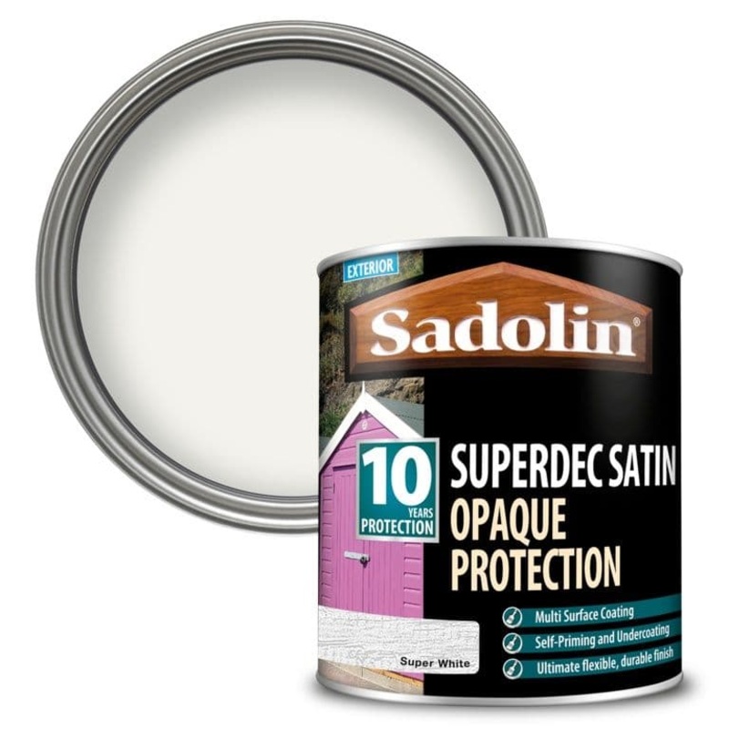 Sadolin Superdec Satin 1L – Super White