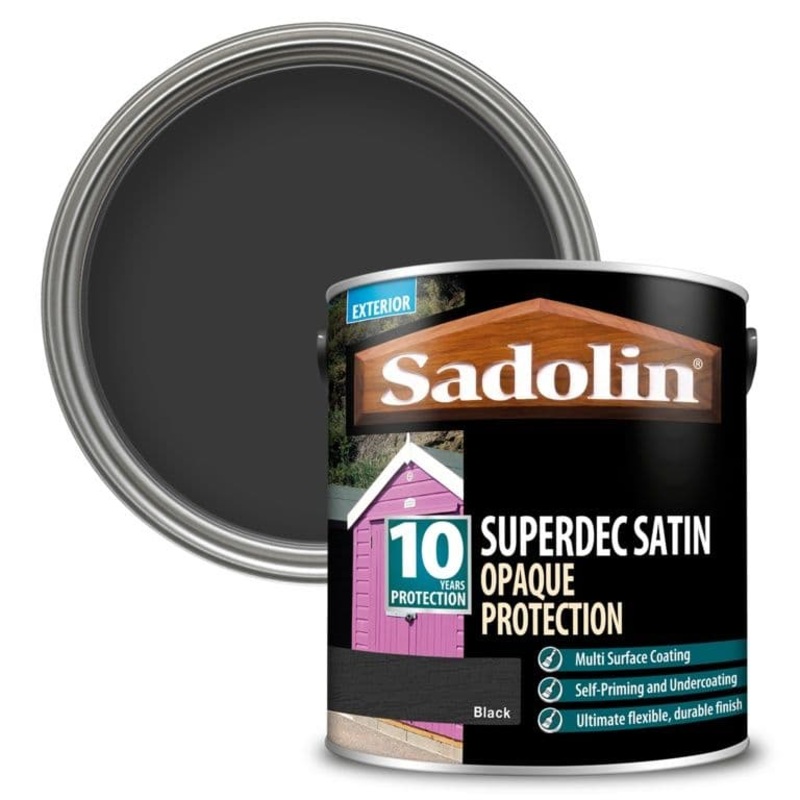 Sadolin Superdec Satin 2.5L – Black
