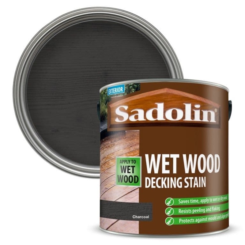 Sadolin Wet Wood Decking Stain 2.5L – Charcoal