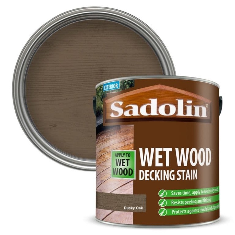 Sadolin Wet Wood Decking Stain 2.5L – Dusky Oak