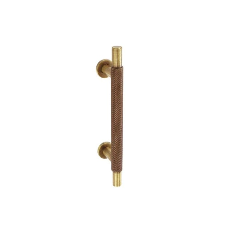 Smiths Architectural Cross Knurled Handle 96mm – Antique Brass