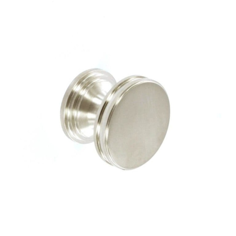 Smiths Architectural Grooved Stepped Knob 40mm – Satin Nickel