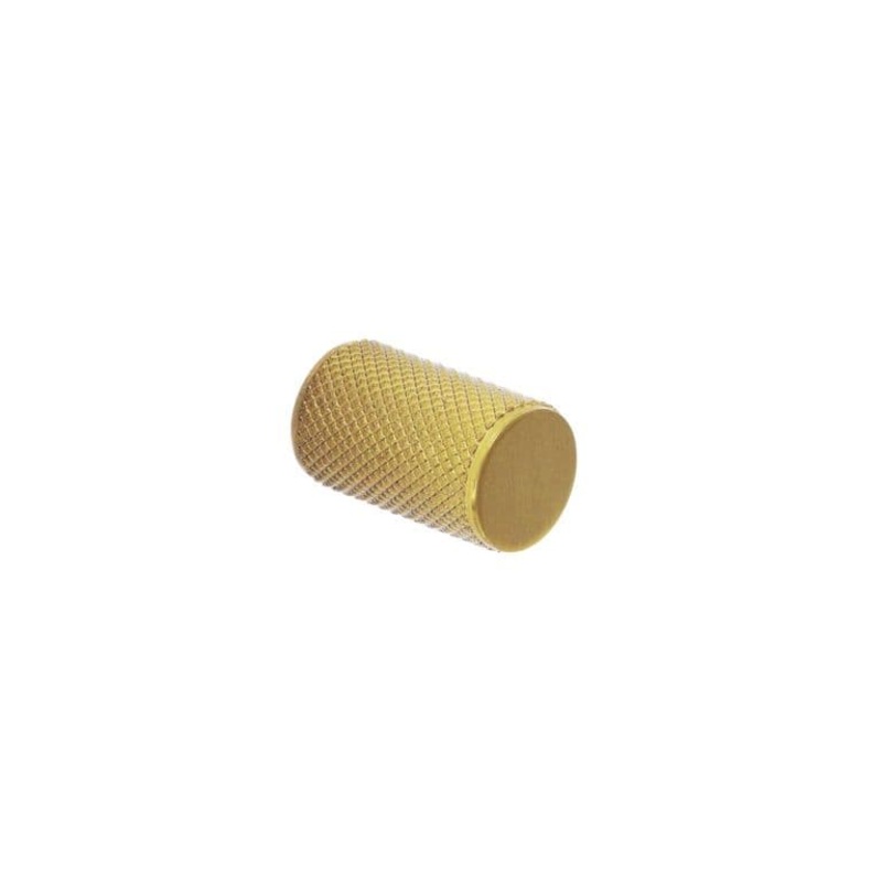Smiths Architectural Knurled Cylinder Knob 18mm – Satin Brass
