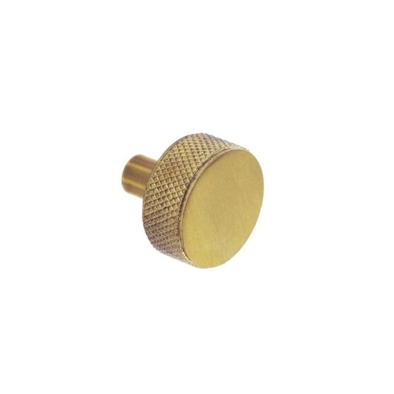 Smiths Architectural Knurled Disc Knob 32mm – Satin Brass