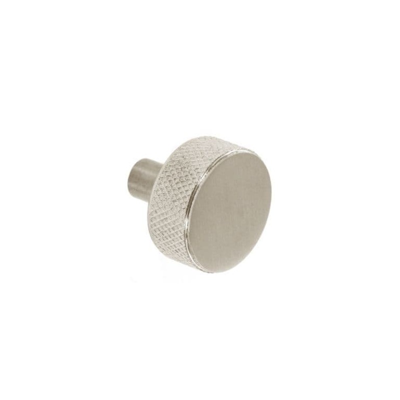 Smiths Architectural Knurled Disc Knob 32mm – Satin Nickel