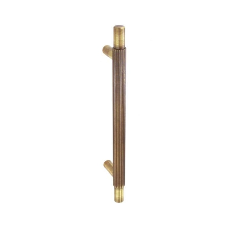 Smiths Architectural Linear Knurled Handle 128mm – Antique Brass