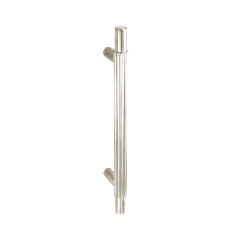Smiths Architectural Linear Knurled Handle 128mm – Satin Nickel
