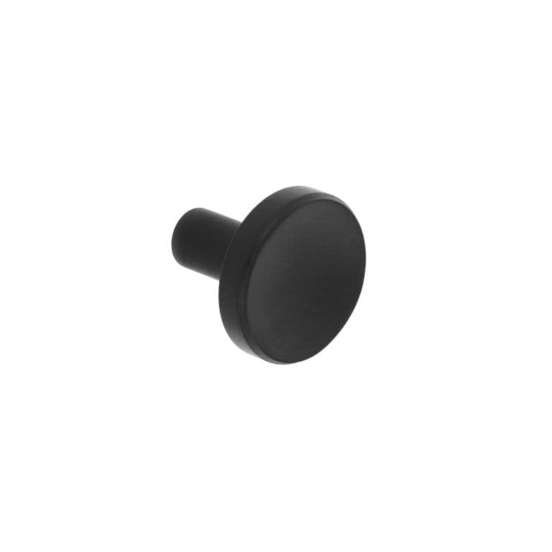 Smiths Architectural Solid Brass Disc Knob 32mm – Matt Black