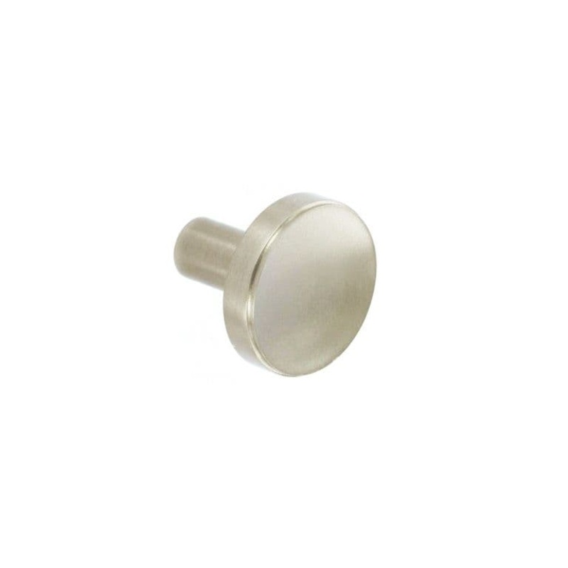Smiths Architectural Solid Brass Disc Knob 32mm – Satin Nickel