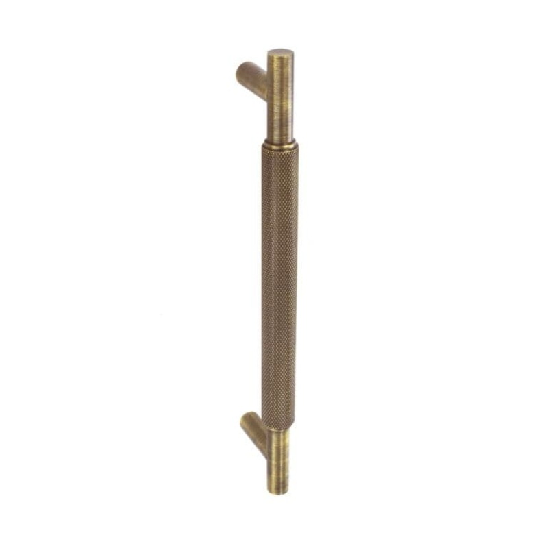 Smiths Architectural Solid Brass Knurled Handle 160mm – Antique Brass