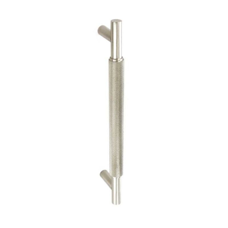 Smiths Architectural Solid Brass Knurled Handle 160mm – Satin Nickel