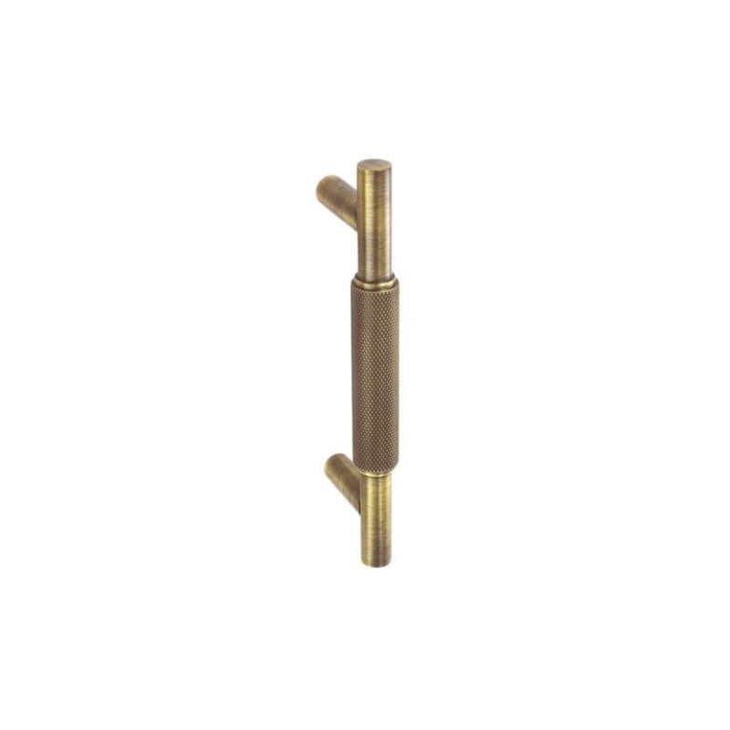 Smiths Architectural Solid Brass Knurled Handle 96mm – Antique Brass