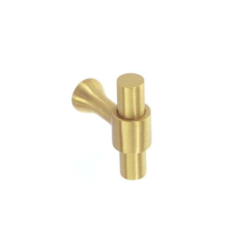 Smiths Architectural Solid Brass Shoulder T Pull 45mm – Satin Brass