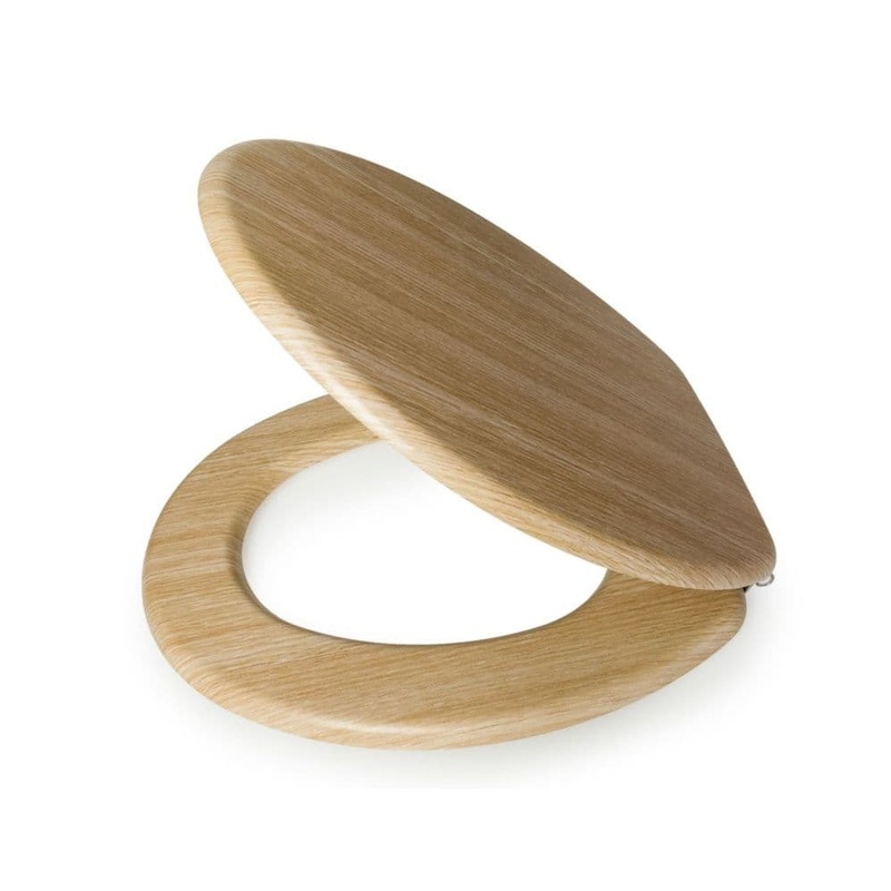 Blue Canyon Hampton MDF Toilet Seat – Oak