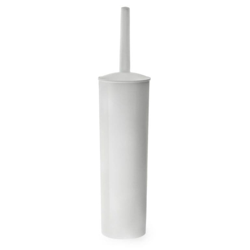 Blue Canyon Plastic Toilet Brush & Holder – White