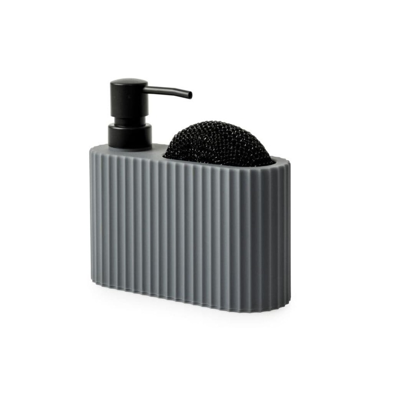 Casa & Casa Berkeley Soap Dispenser & Holder – Grey