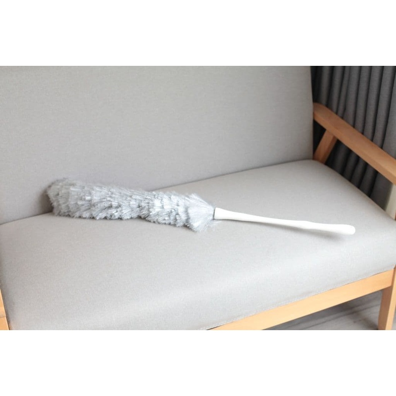 Casa & Casa Feather Duster With Long Handle – Grey