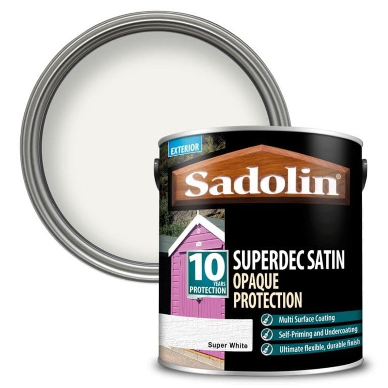 Sadolin Superdec Satin 2.5L – Super White