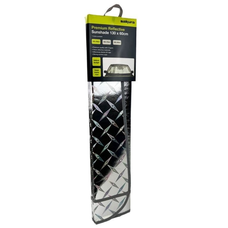 Sakura Premium Reflective Sunshade – 130 x 60cm