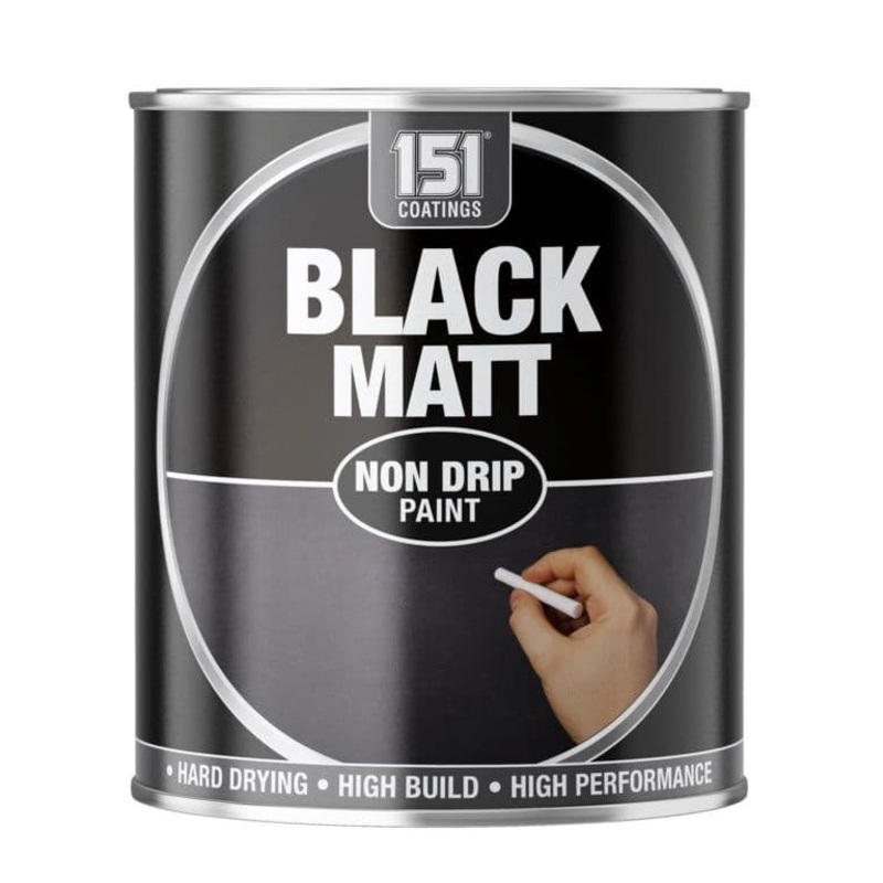 151 Coatings Matt Paint 300ml – Black