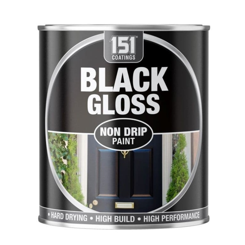 151 Coatings Non Drip Gloss Paint 300ml – Black