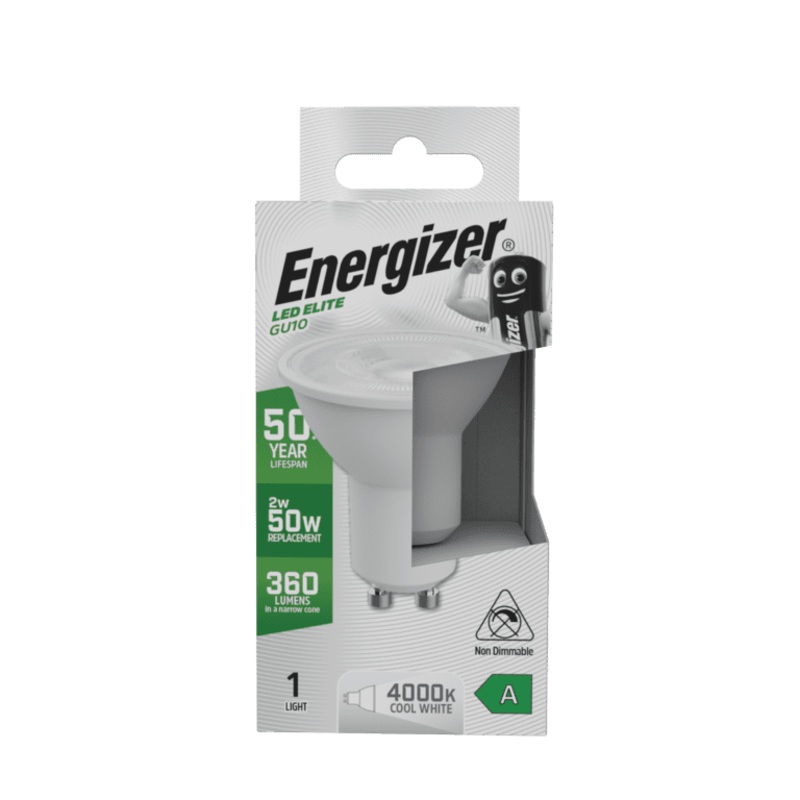 Energizer A Rated GU10 4000k – 1.9w