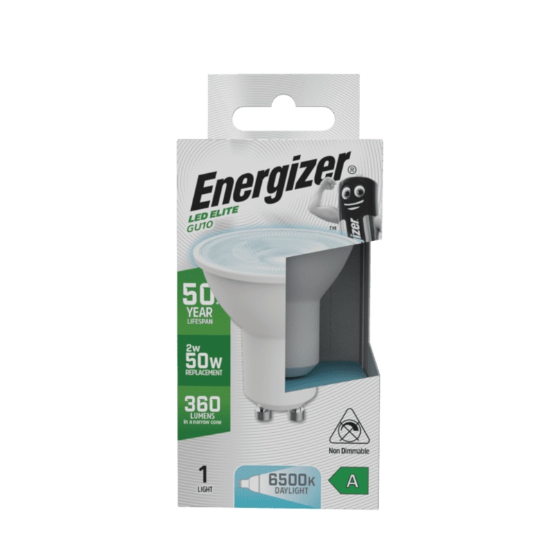 Energizer A Rated GU10 6500k – 1.9w