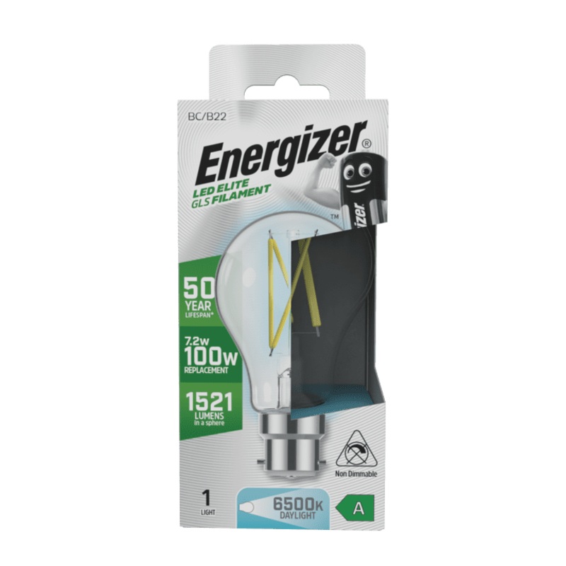 Energizer B22 A Rated GLS 6500k 7.2w