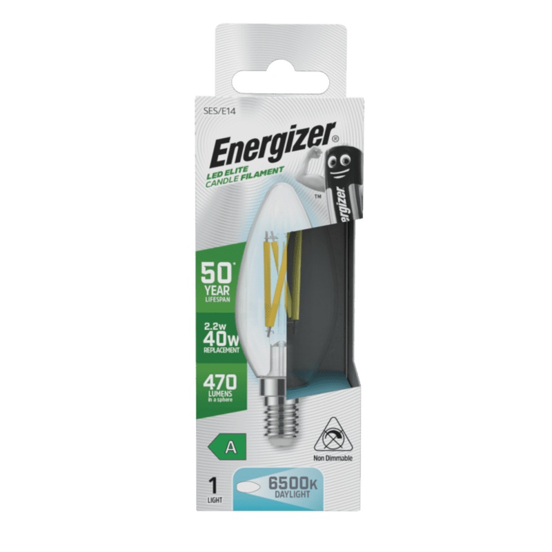Energizer E14 A Rated Candle 6500k – 2.2w