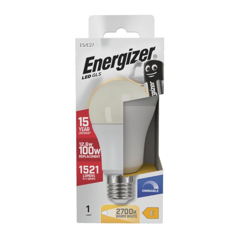 Energizer LED GLS E27 Dimmable 12.6w – 1521lm