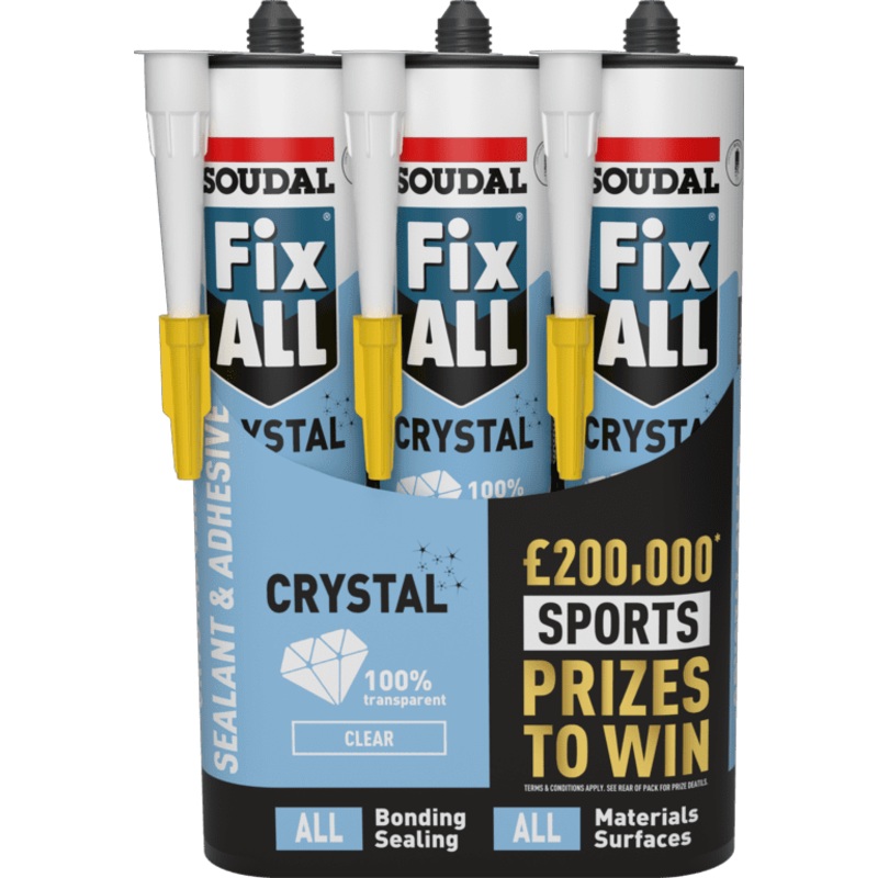 Soudal Fix All Crystal – Triple Pack