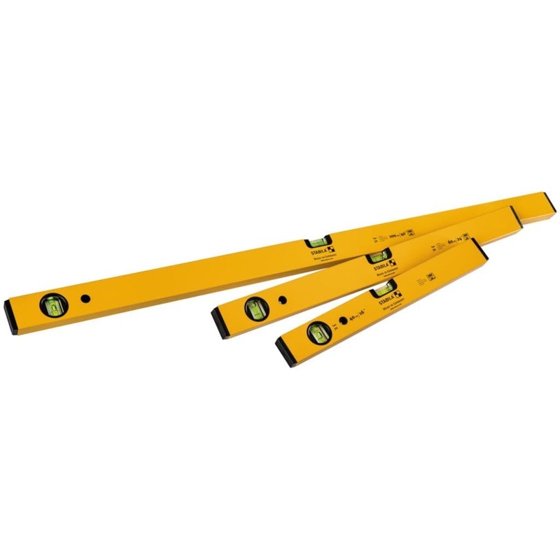 Stabila 70s Single Plumb Box Section Level Set – 3 Piece